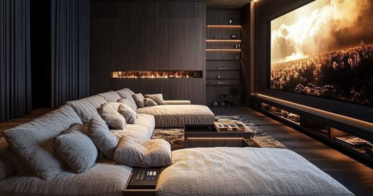 🎬 Salas de cine o entretenimiento en casa: el nuevo lujo moderno